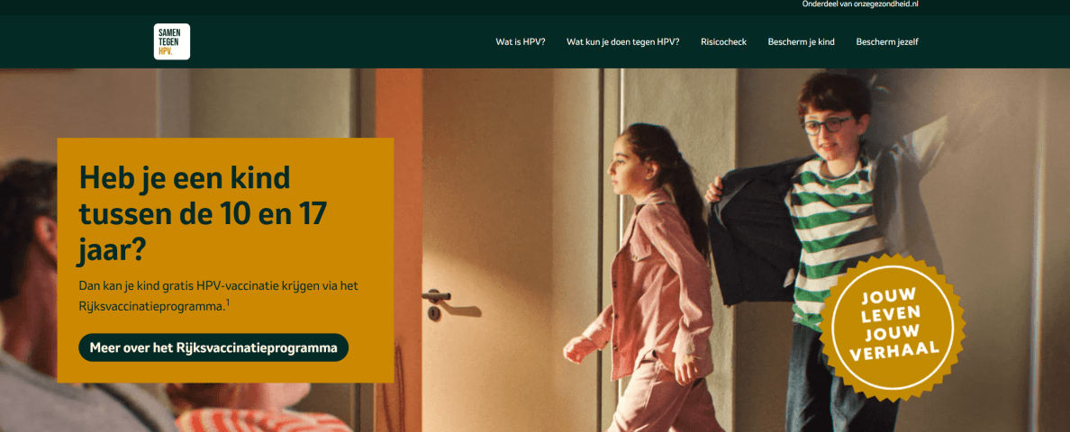 samen tegen hpv campagne